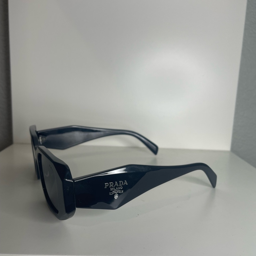 Prada Women's Black Rectangular Glasses - image 2